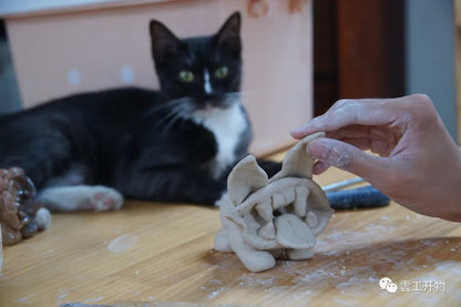 Linda bestia guardiana: la creación del gato de mosaico