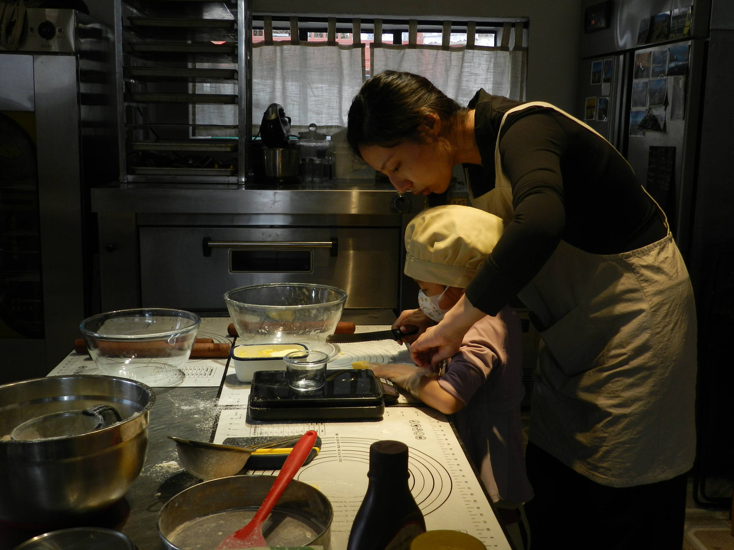 Preparando bagels con Aruna