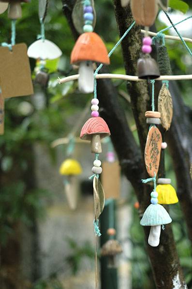 陶土風鈴の制作：景山陶芸ワークショップ 