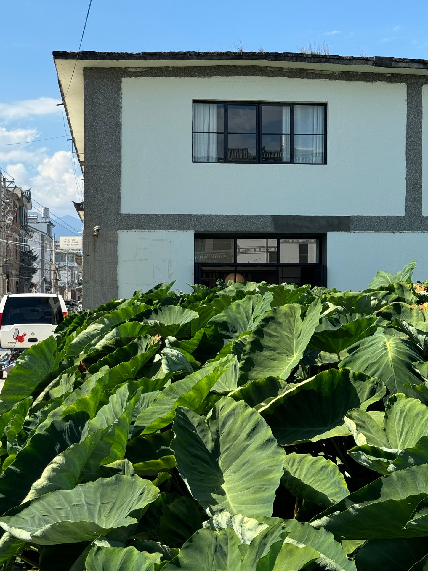 Una casa de familia junto a los campos en Aruna Village (todo el segundo piso con balcón)