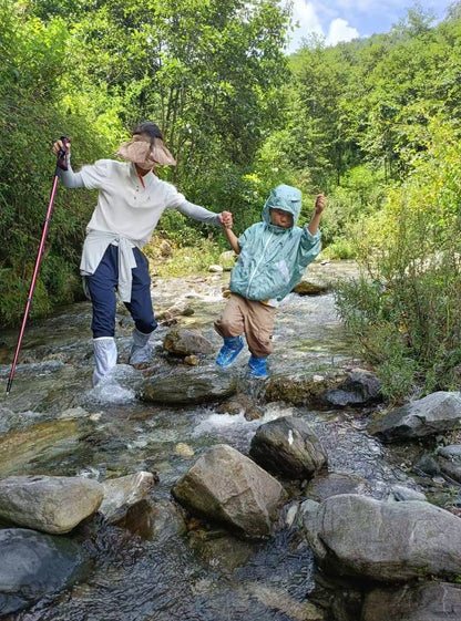 Mini徒步到溪流，在鵝軟石上畫畫，把它帶回家