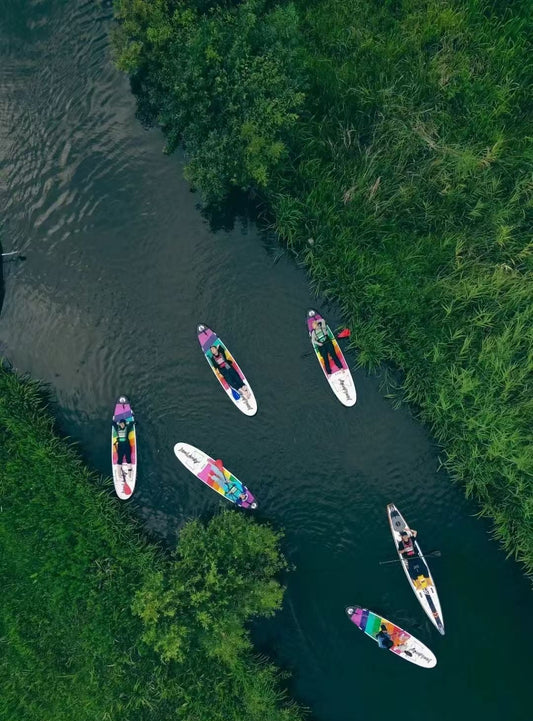 Paddle board | Allez au magnifique lac sous les montagnes 