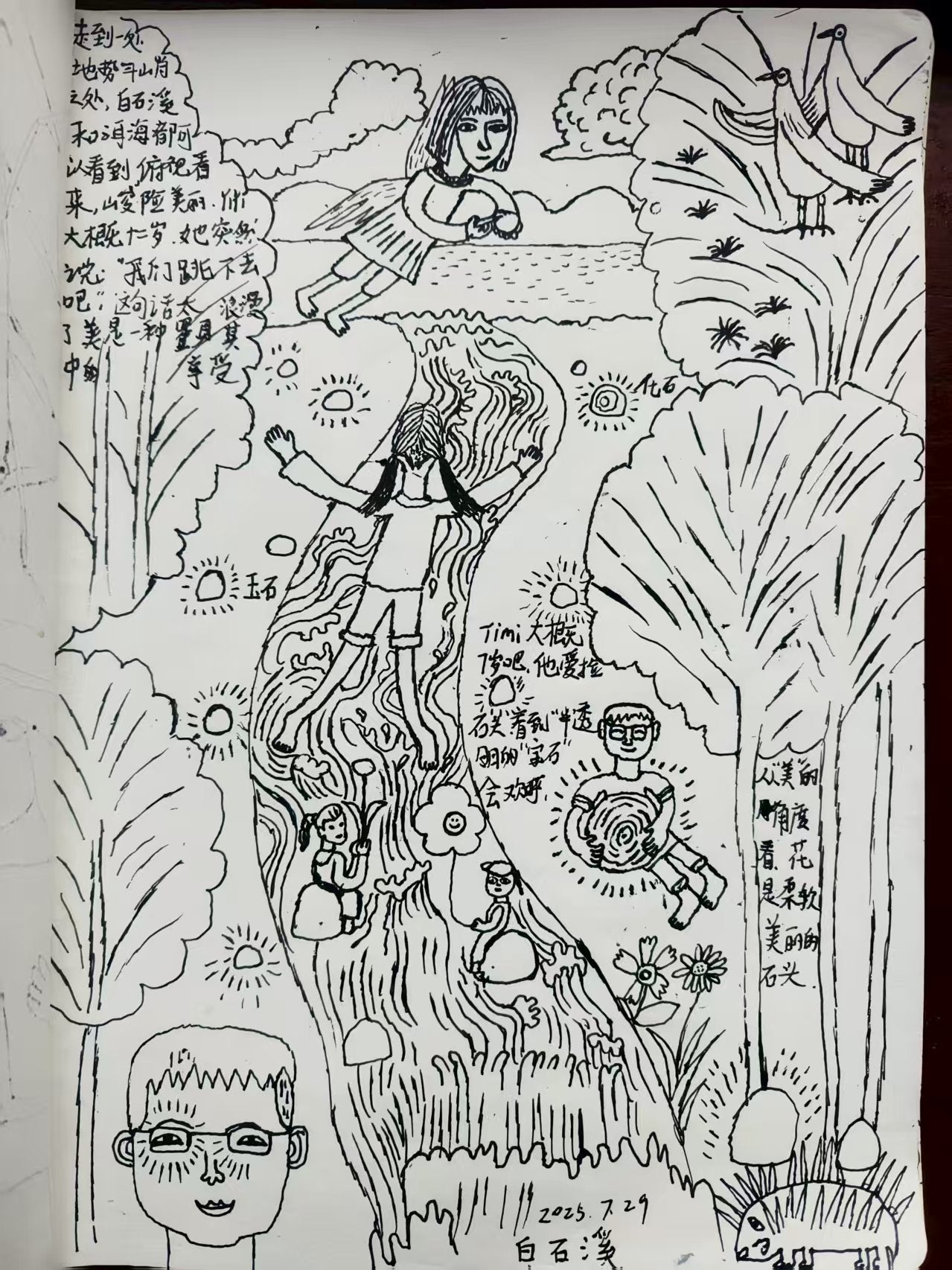 Mit Shusha gemeinsam „Edelsteine“ sammeln, im Wasser spielen und malen