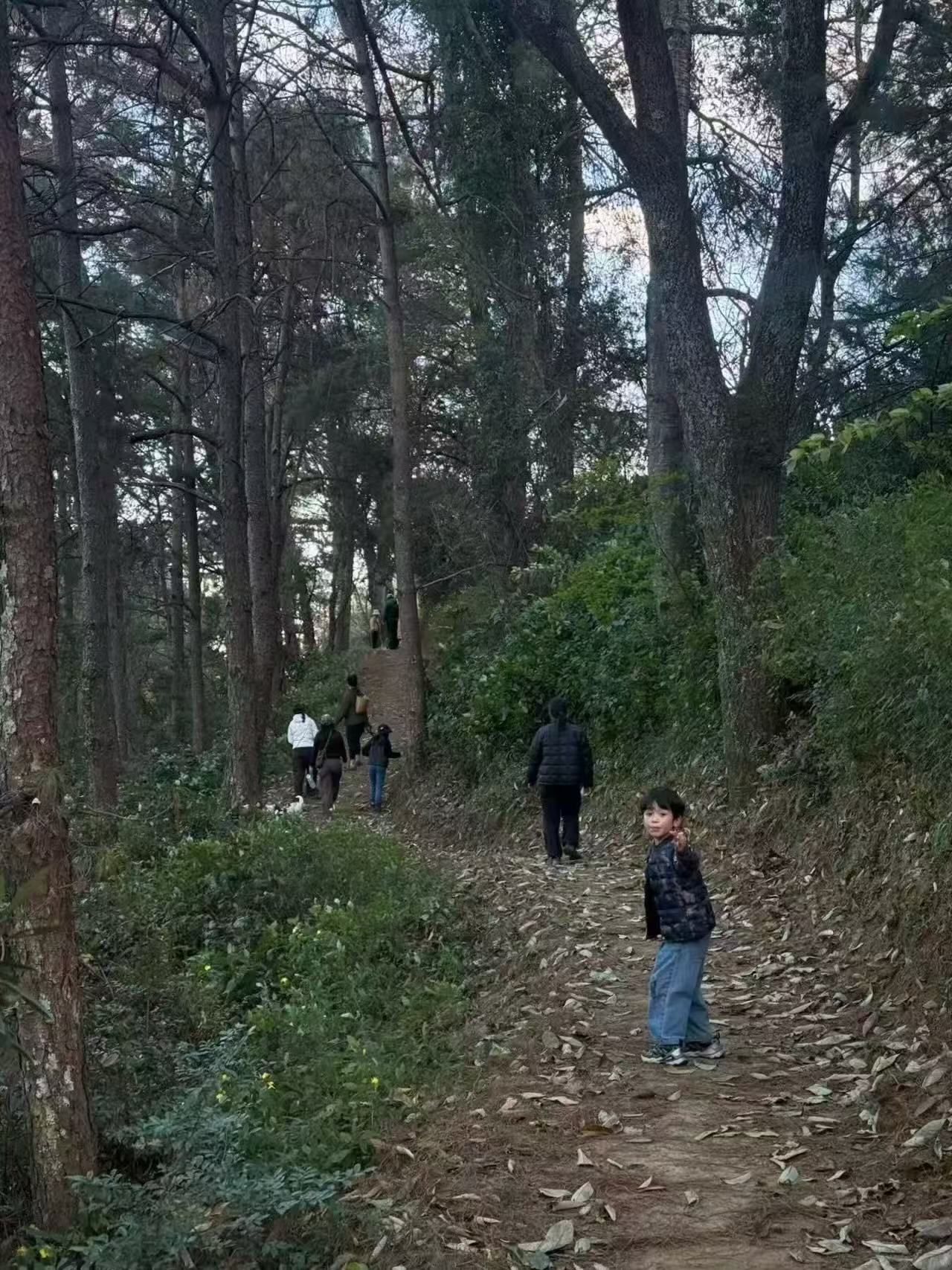 傍晚清碧溪茶园徒步 ｜下山向导红红家吃饭